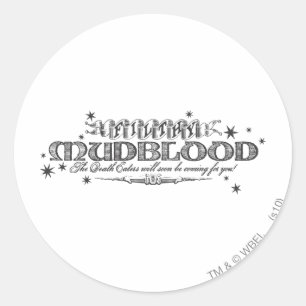 Harry Potter Spell   Filthy Mudblood Classic Round Sticker