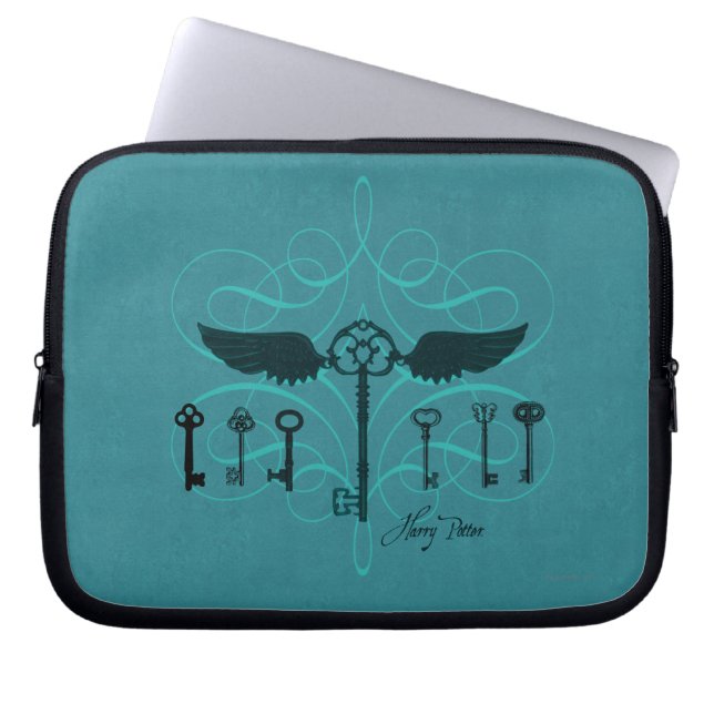 Harry Potter Spell | Flying Keys Laptop Sleeve (Front)
