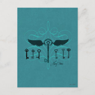 Harry Potter Spell Flying Keys Postcard