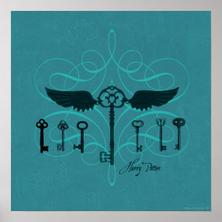 Harry Potter Spell | Flying Keys Poster