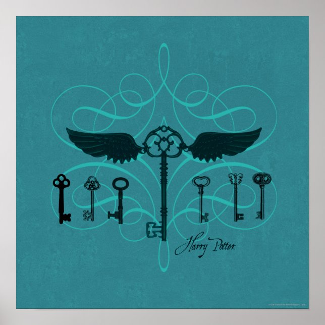 Harry Potter Spell | Flying Keys Poster (Front)