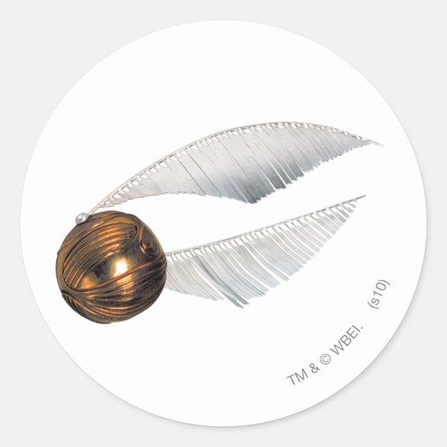 Harry Potter Spell | Golden Snitch Classic Round Sticker (Front)