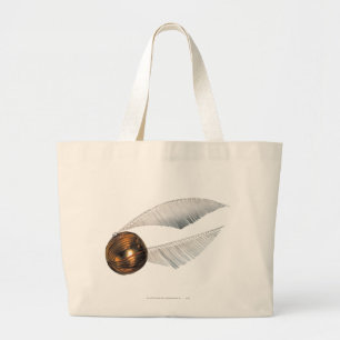 Harry Potter Spell Golden Snitch Large Tote Bag