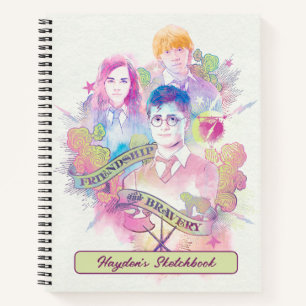 Harry Potter Spell   Harry, Hermione, & Ron Sketch Notebook