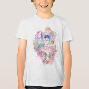 Harry Potter Spell   Harry, Hermione, & Ron Waterc Tri-Blend Shirt