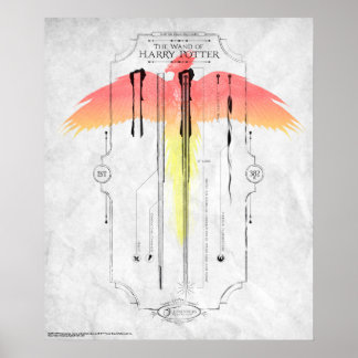 Harry Potter Spell | Harry's Wand Infographic Poster