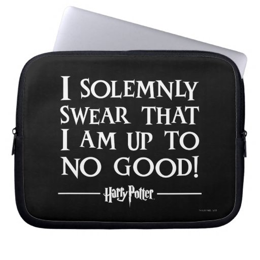 Image of Harry Potter Spell | I Solemnly Swear Laptop Sleeve