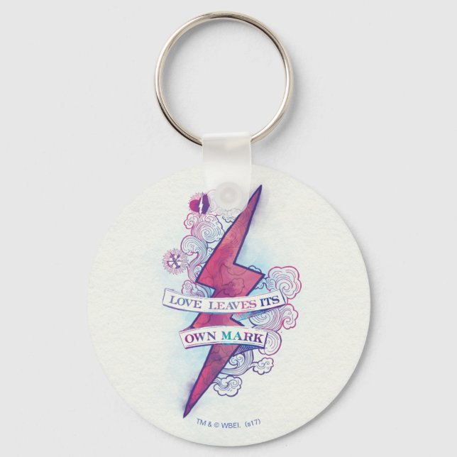 Harry Potter Spell | Love Leaves Its Own Mark Key Ring (Front)