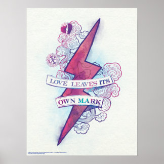 Harry Potter Spell | Love Leaves Its Own Mark Poster