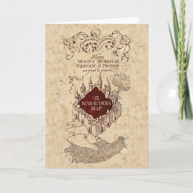 Harry Potter Spell | Marauder's Map Card (Front)