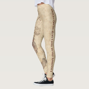 Harry Potter Spell   Marauder's Map Leggings