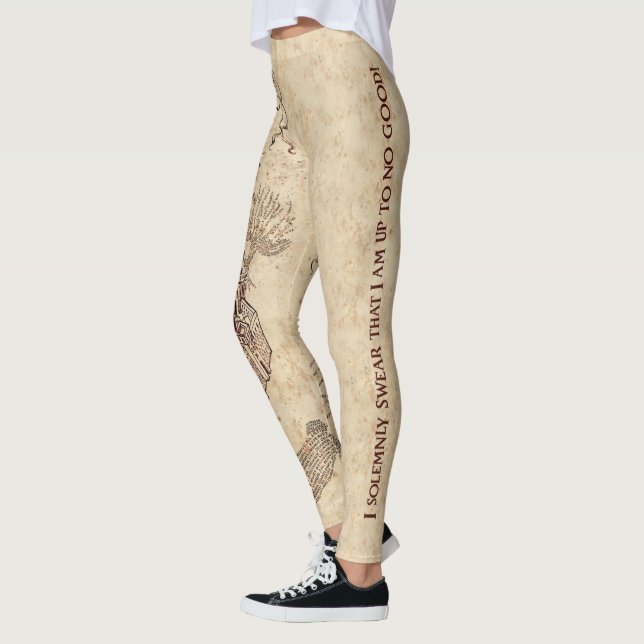 Harry Potter Spell | Marauder's Map Leggings (Left)