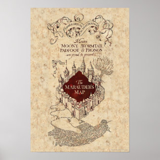 Harry Potter Spell | Marauder's Map Poster