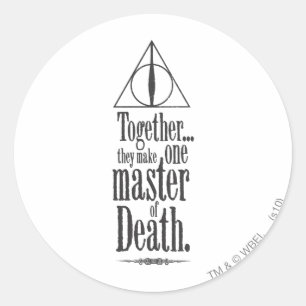 Harry Potter Spell   Master of Death Classic Round Sticker