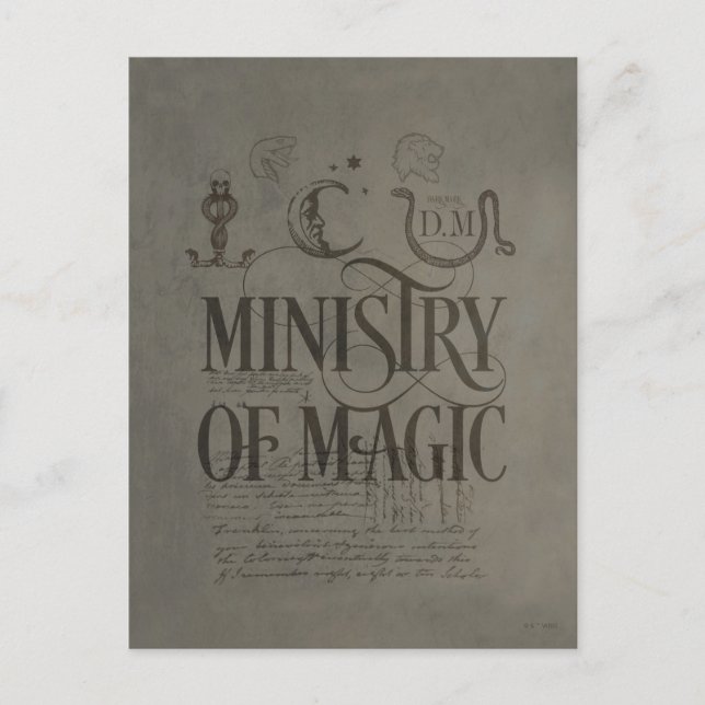 Harry Potter Spell | MINISTRY OF MAGIC Postcard (Front)