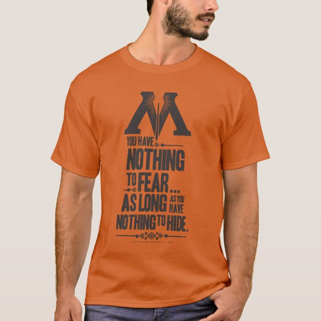 Harry Potter Spell | Ministry of Magic Propaganda T-Shirt (Front)