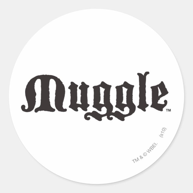 Harry Potter Spell | Muggle Classic Round Sticker (Front)