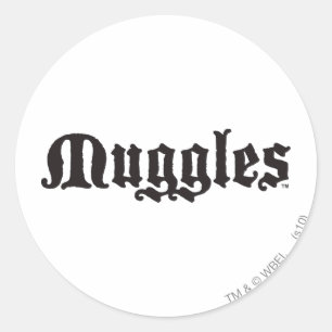 Harry Potter Spell   Muggles Classic Round Sticker