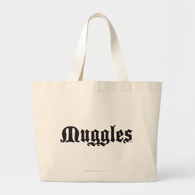 Harry Potter Spell | Muggles Large Tote Bag (Front)