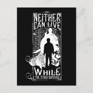 Harry Potter Spell Neither Can Live Postcard