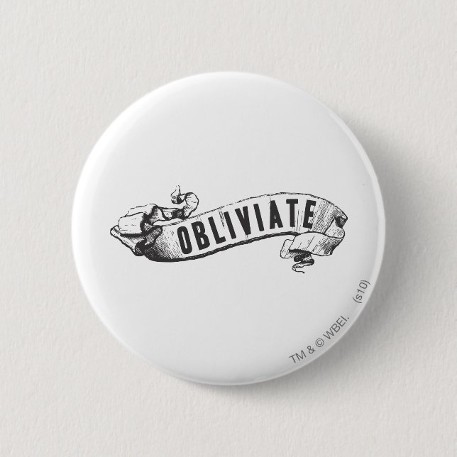 Harry Potter Spell | Obliviate 6 Cm Round Badge (Front)