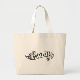 Harry Potter Spell   Obliviate Large Tote Bag