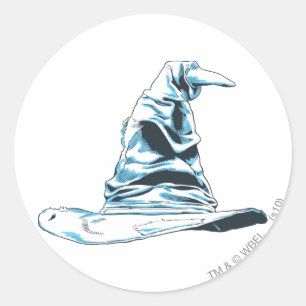 Harry Potter Spell   Sorting Hat Classic Round Sticker
