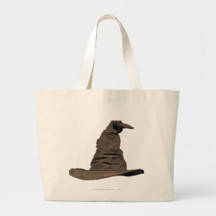 Harry Potter Spell   Sorting Hat Large Tote Bag