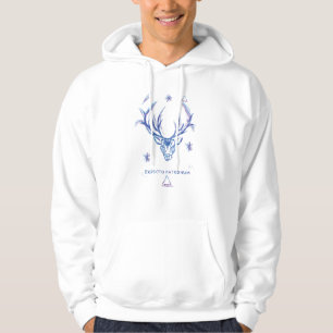Harry Potter Spell   Stag Patronus Sketch Hoodie