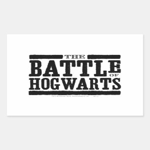 Harry Potter Spell   The Battle of Hogwarts Rectangular Sticker