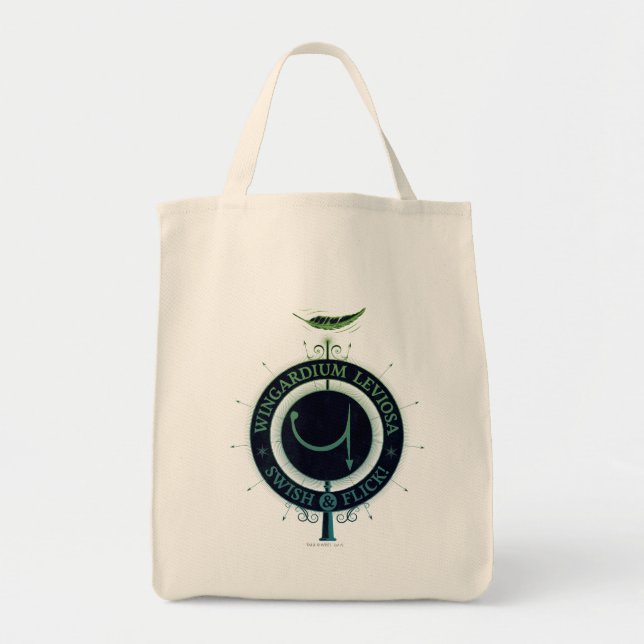 Harry Potter Spell | Wingardium Leviosa Graphic Tote Bag (Front)