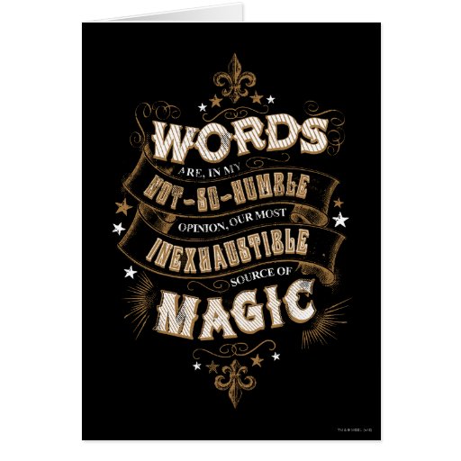 Image of Harry Potter Spell | Words Are Our Most Inexhausti