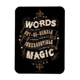 Harry Potter Spell   Words Are Our Most Inexhausti Magnet