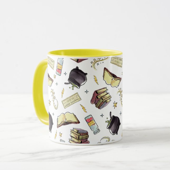 HARRY POTTER™ Spells & Books Pattern Mug (Front Left)