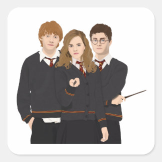 Harry potter square sticker