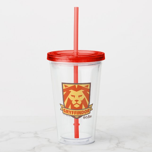 HARRY POTTER™ | Summer Magic GRYFFINDOR™ Crest Acrylic Tumbler (Front)