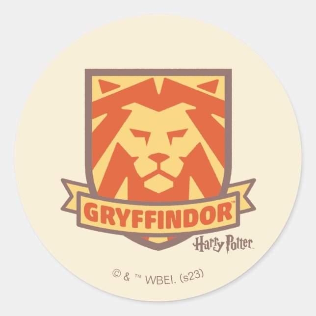 HARRY POTTER™ | Summer Magic GRYFFINDOR™ Crest Classic Round Sticker (Front)