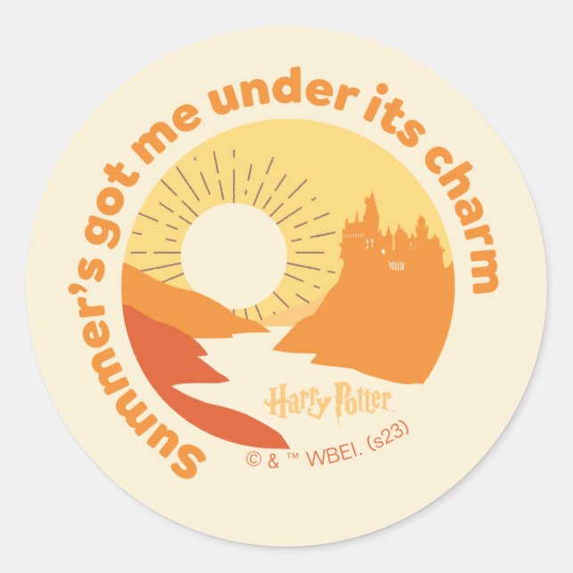 HARRY POTTER™ | Summer Magic HOGWARTS™ Castle Classic Round Sticker (Front)