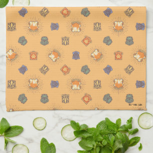 HARRY POTTER™ Summer Magic HOGWARTS™ Pattern Tea Towel