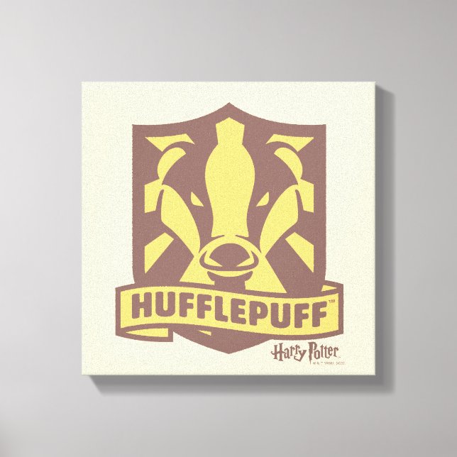 HARRY POTTER™ | Summer Magic HUFFLEPUFF™ Crest Canvas Print (Front)