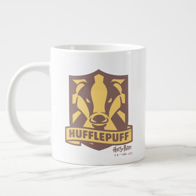 HARRY POTTER™ | Summer Magic HUFFLEPUFF™ Crest Large Coffee Mug (Left)