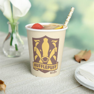HARRY POTTER™   Summer Magic HUFFLEPUFF™ Crest Paper Cups