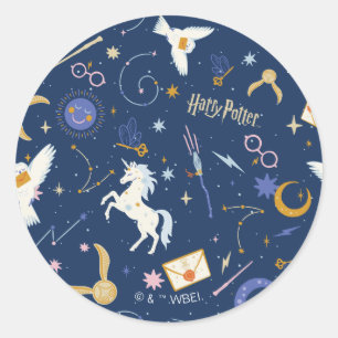 HARRY POTTER™ Summer Solstice Icon Pattern Classic Round Sticker