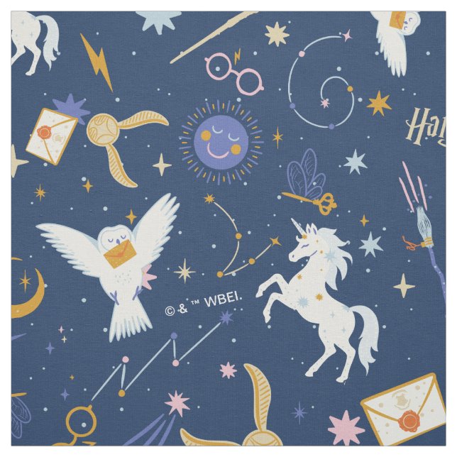 HARRY POTTER™ Summer Solstice Icon Pattern Fabric (Swatch)
