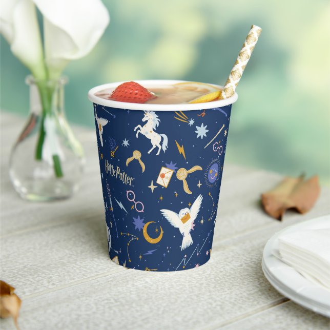 HARRY POTTER™ Summer Solstice Icon Pattern Paper Cups (Insitu)