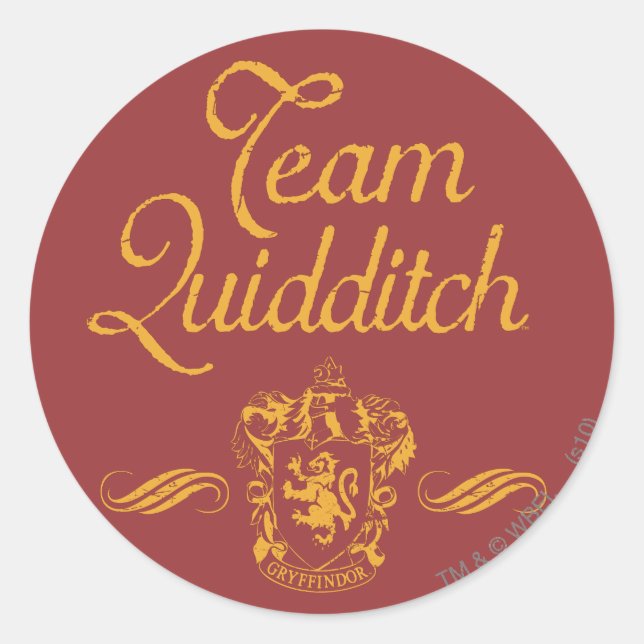 Harry Potter | Team QUIDDITCH™ Classic Round Sticker (Front)