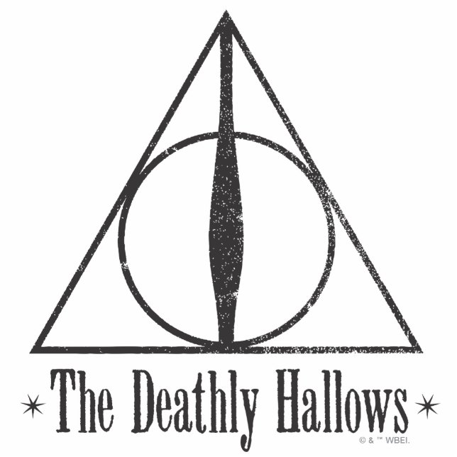 Harry Potter | The Deathly Hallows Emblem Photo Sculpture Key Ring (Front)