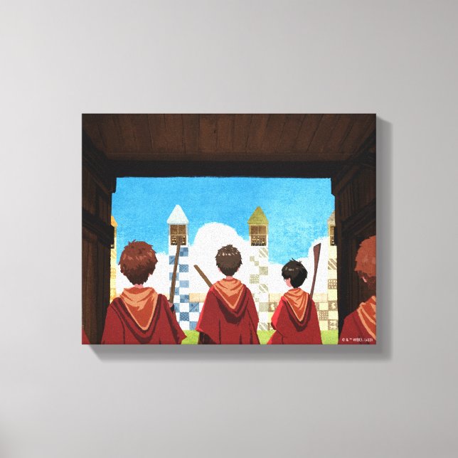 HARRY POTTER™ & the GRYFFINDOR™ QUIDDITCH™ Team Canvas Print (Front)