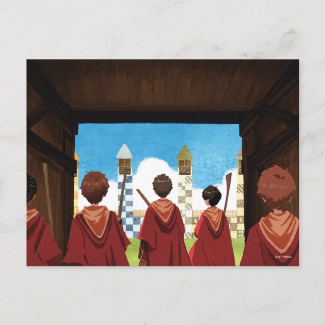 HARRY POTTER™ & the GRYFFINDOR™ QUIDDITCH™ Team Postcard (Front)