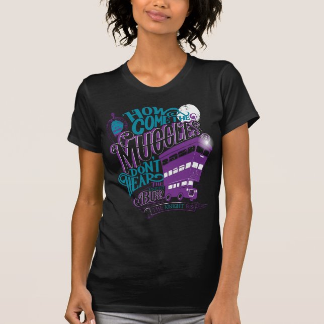 Harry Potter | The Knight Bus Typography Graphic T-Shirt (Front)
